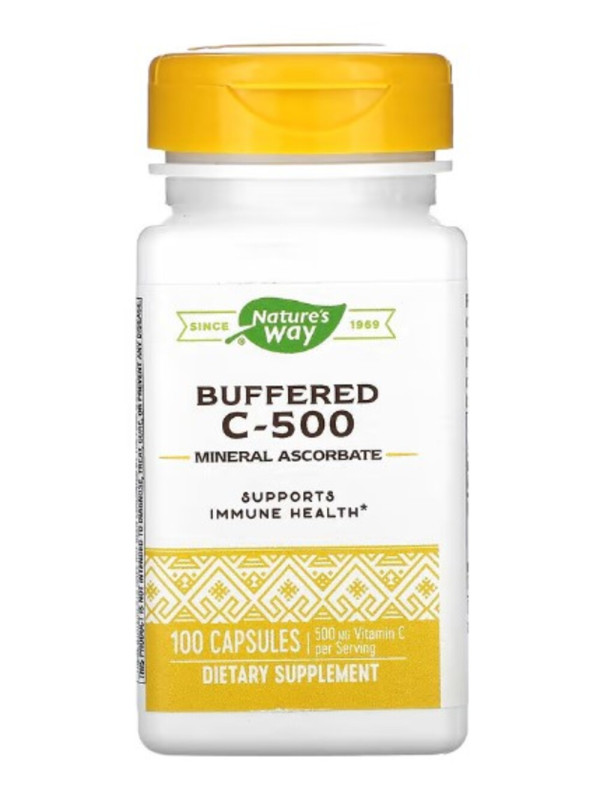 Nature's Way, Buffered C-500, 500 mg, 100 Capsules