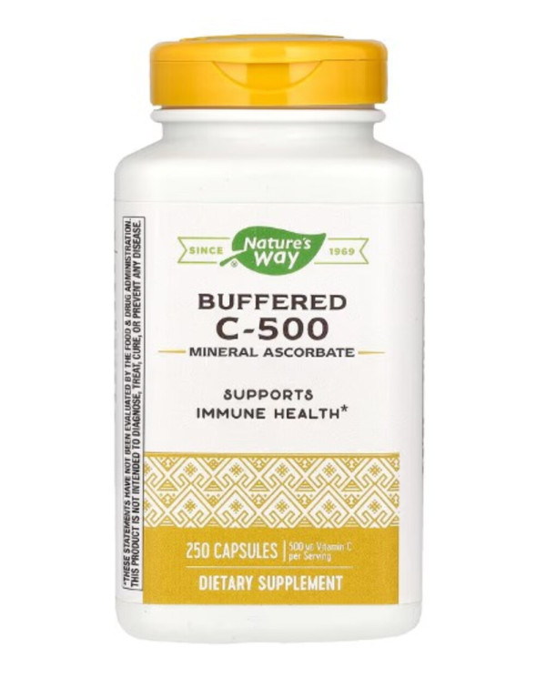 Nature's Way, Buffered C-500, 500 mg, 250 Capsules