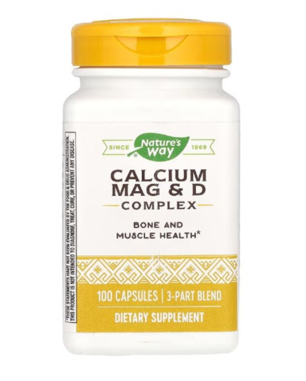 Nature's Way, Calcium Mag & D Complex, 100 Capsules