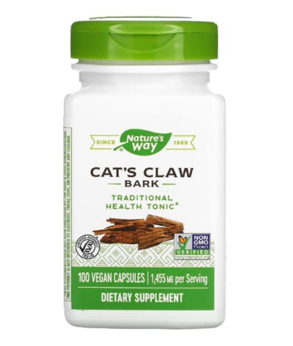 Nature's Way, Cat's Claw Bark, 1,455 mg, 100 Vegan Capsules (485 mg per Capsule)