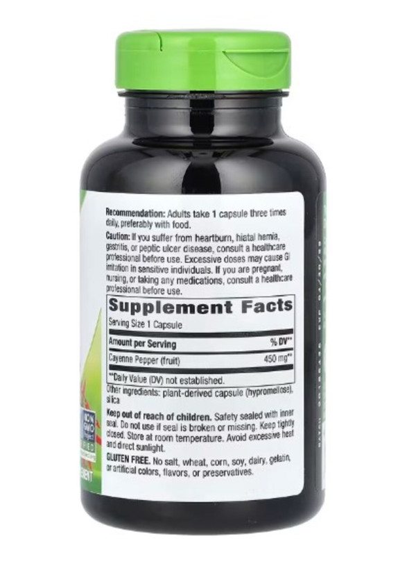 Nature's Way, Cayenne Fruit, 40,000 SHU/g, 180 Vegan Capsules