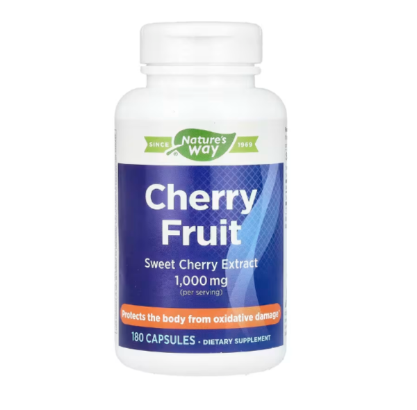 Nature's Way, Cherry Fruit, Sweet Cherry Extract, 1,000 mg, 180 Capsules (500 mg per Capsule)