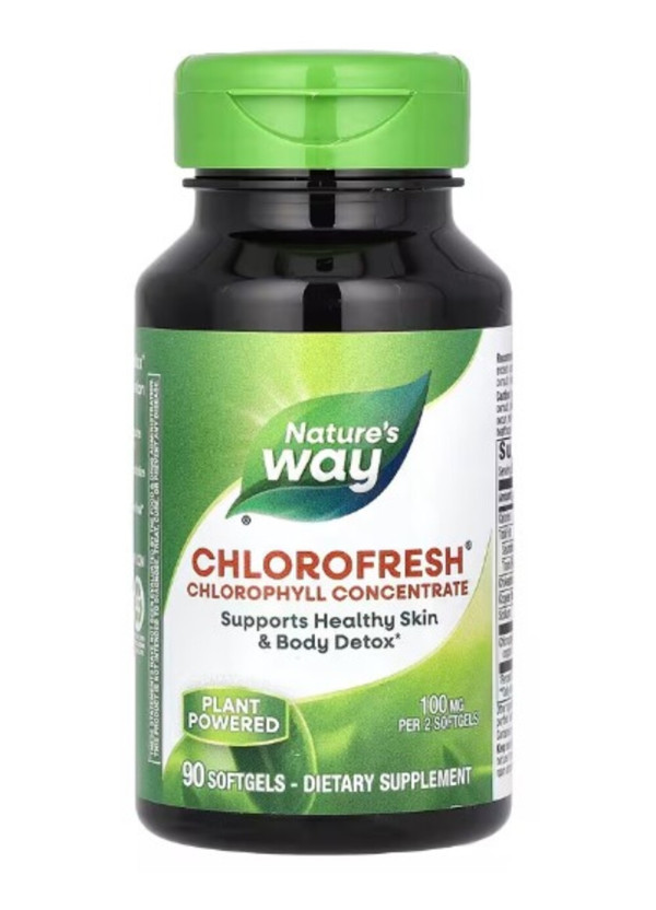 Nature's Way, Chlorofresh, Chlorophyll Concentrate, 100 mg, 90 Softgels (50 mg per Softgel)
