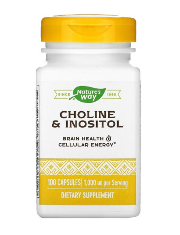 Nature's Way, Choline & Inositol, 1,000 mg, 100 Capsules (500 mg per Capsule)