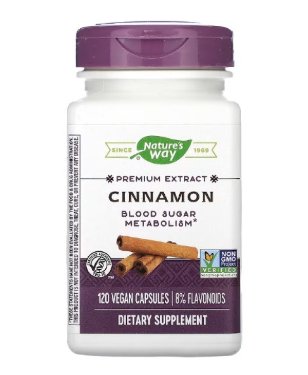 Nature's Way, Cinnamon, Premium Extract, 120 Vegan Capsules