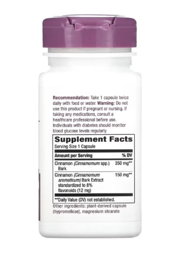 Nature's Way, Cinnamon, Premium Extract, 60 Vegan Capsules