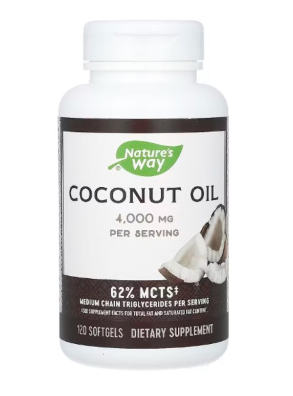 Nature's Way, Coconut Oil, 4,000 mg, 120 Softgels (1,000 mg per Softgel )