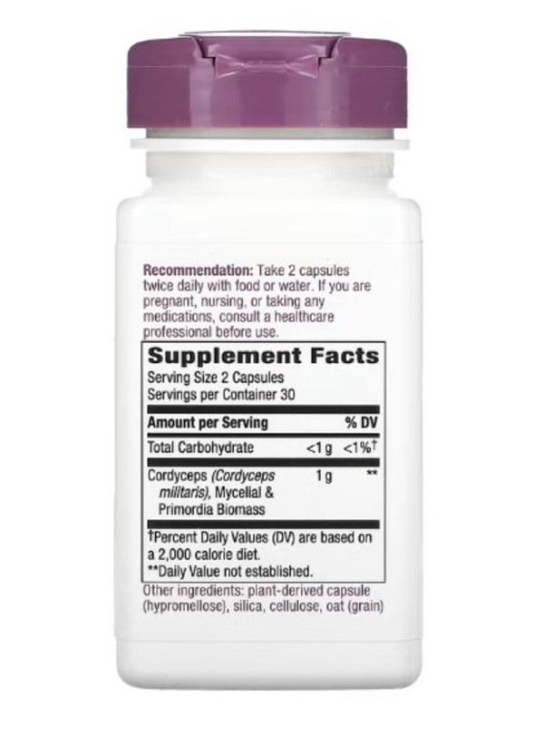 Nature's Way, Cordyceps, 1,000 mg, 60 Vegan Capsules (500 mg per Capsule)
