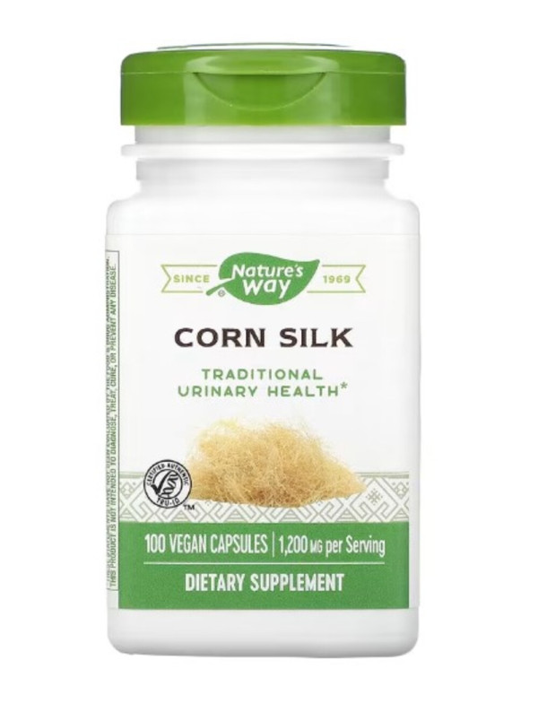 Nature's Way, Corn Silk, 1,200 mg, 100 Vegan Capsules (400 mg per Capsule)