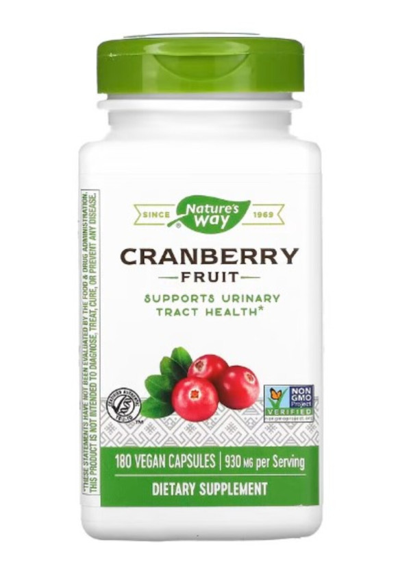 Nature's Way, Cranberry Fruit, 930 mg, 180 Vegan Capsules (465 mg per Capsule)