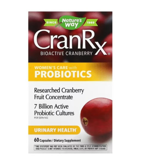 Nature's Way, CranRx, Women's Care with Probiotics, 60 Capsules