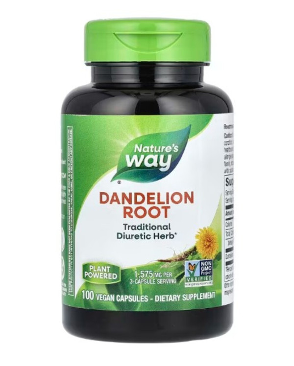 Nature's Way, Dandelion Root, 1,575 mg, 100 Vegan Capsules (525 mg per Capsule)