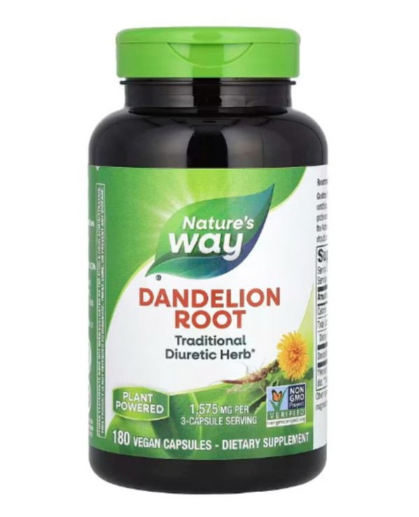 Nature's Way, Dandelion Root, 1,575 mg, 180 Vegan Capsules (525 mg per Capsule)