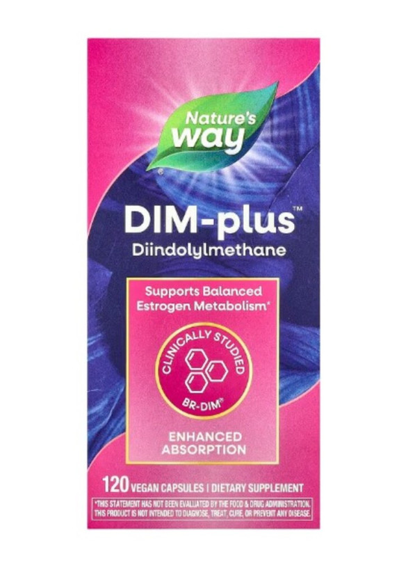 Nature's Way, DIM-plus, Estrogen Metabolism, 120 Vegetarian Capsules