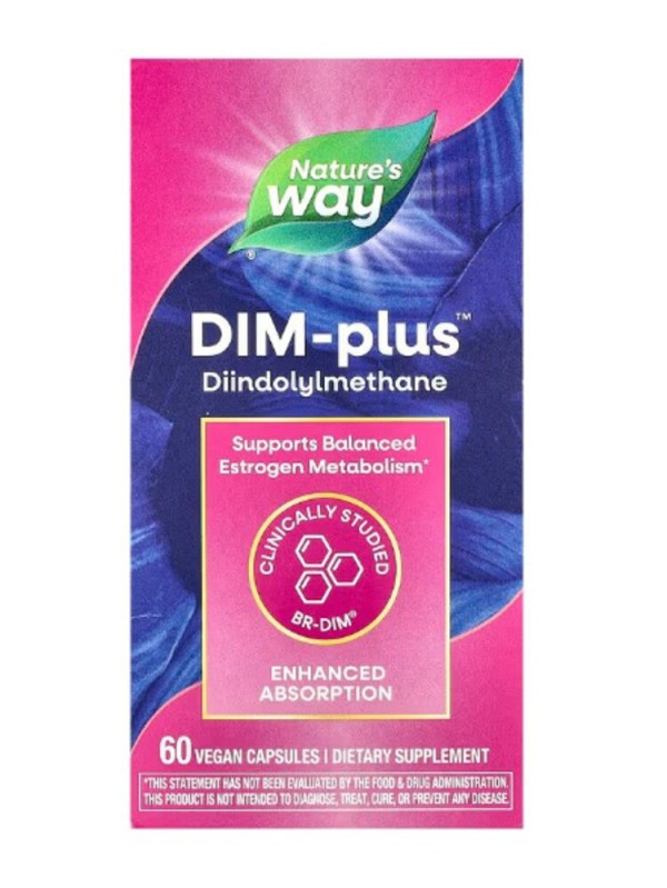 Nature's Way, DIM-Plus, Estrogen Metabolism, 60 Vegetarian Capsules