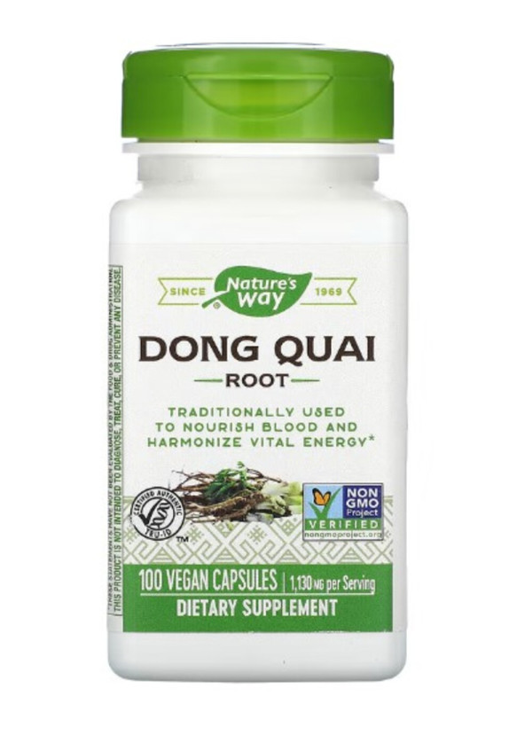 Nature's Way, Dong Quai Root, 1,130 mg, 100 Vegan Capsules (565 mg per Capsule)