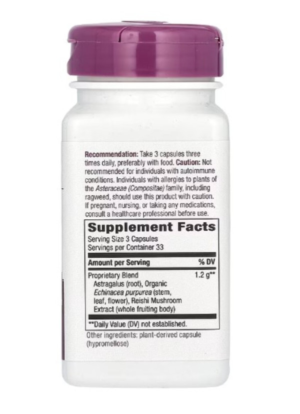 Nature's Way, Echinacea Astragalus & Reishi, 1,200 mg, 100 Vegan Capsules (400 mg per Capsule)