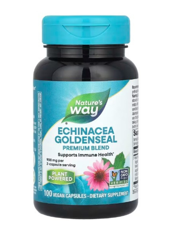 Nature's Way, Echinacea Goldenseal, 450 mg, 100 Vegan Capsules