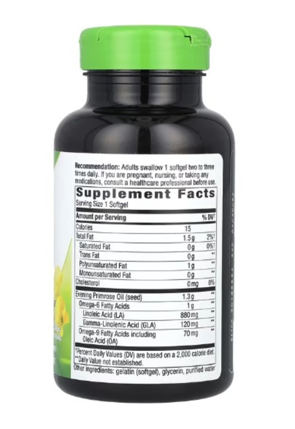 Nature's Way, Evening Primrose, Max Strength, 1,300 mg, 60 Softgels