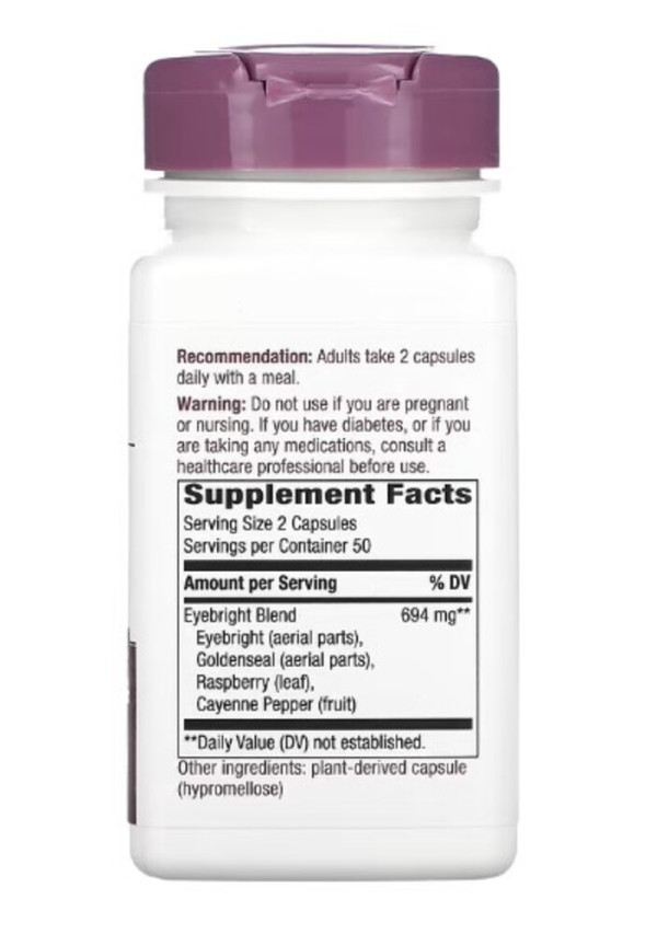 Nature's Way, Eyebright Herbal Blend, 694 mg, 100 Vegan Capsules (347 mg per Capsule)