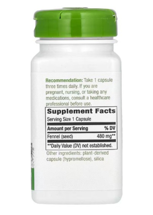 Nature's Way, Fennel Seed, 480 mg, 100 Vegan Capsules