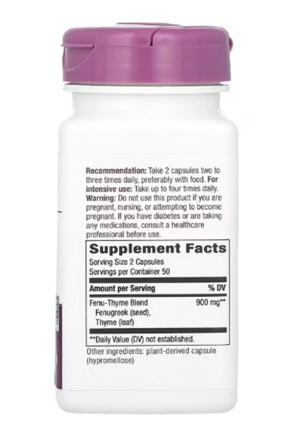 Nature's Way, Fenu-Thyme, 900 mg, 100 Vegan Capsules (450 mg Per Capsule)