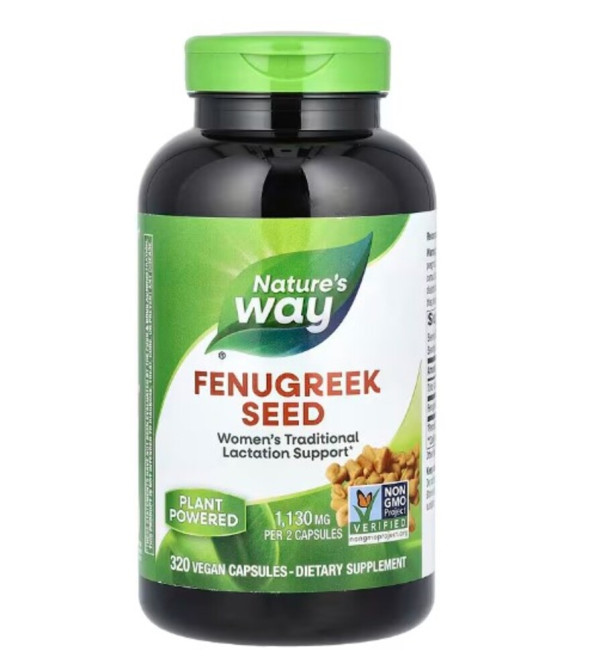 Nature's Way, Fenugreek Seed, 1,130 mg, 320 Vegan Capsules (565 mg per Capsule)
