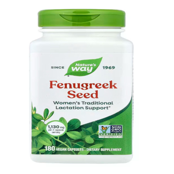 Nature's Way, Fenugreek Seed, 1,220 mg, 180 Vegan Capsules (610 mg per Capsule)