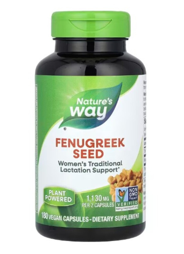 Nature's Way, Fenugreek Seed, 1,220 mg, 180 Vegan Capsules (610 mg per Capsule)