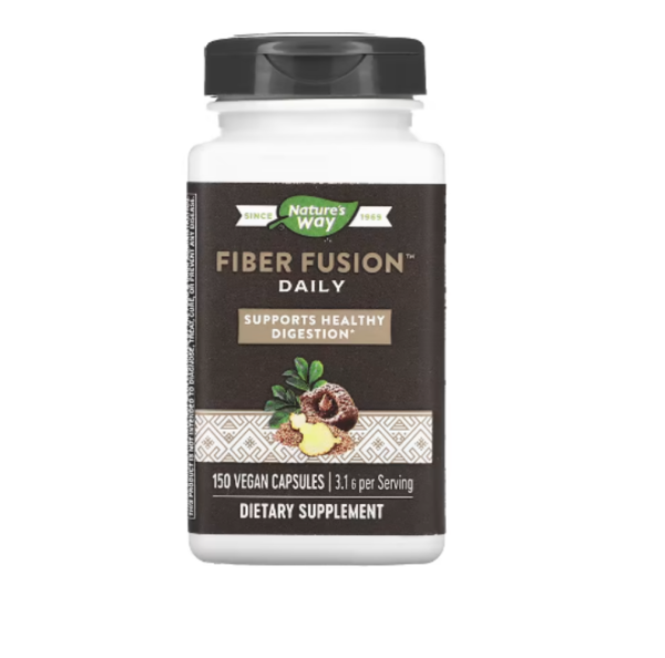 Nature's Way, Fiber Fusion Daily, 3 g, 150 Vegan Capsules (.62 g per Capsule)