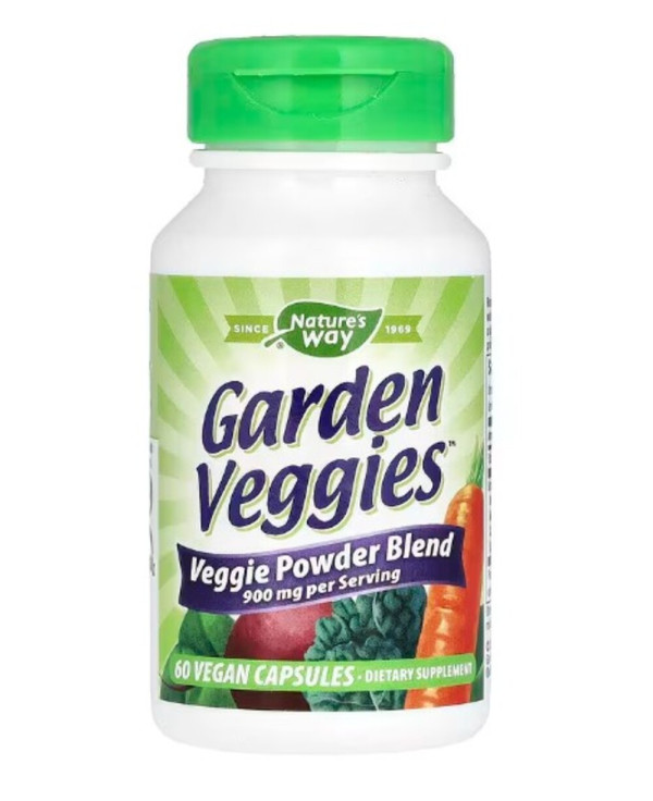 Nature's Way, Garden Veggies, 60 Vegan Capsules