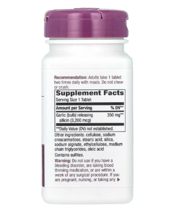Nature's Way, Garlicin Cardio, 350 mg, 90 Vegan Tablets