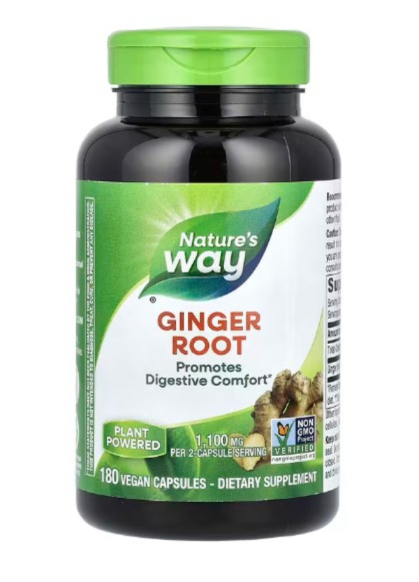 Nature's Way, Ginger Root, 550 mg, 180 Vegan Capsules