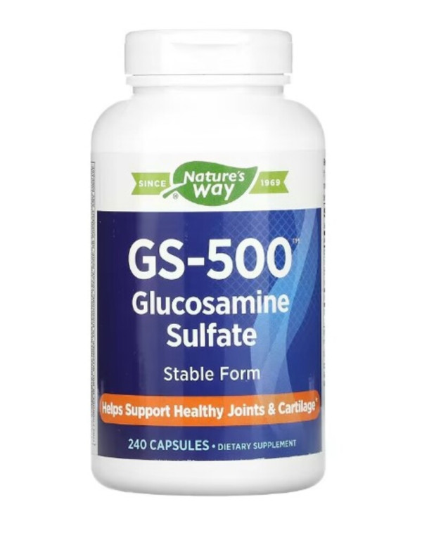 Nature's Way, GS-500 Glucosamine Sulfate, 240 Capsules