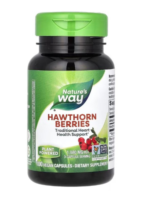 Nature's Way, Hawthorn Berries, 1,530 mg, 100 Vegan Capsules (510 mg per Capsule)
