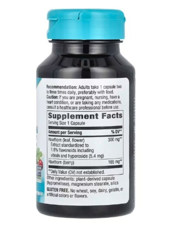 Nature's Way, Hawthorn, Premium Extract, 300 mg, 90 Vegan Capsules