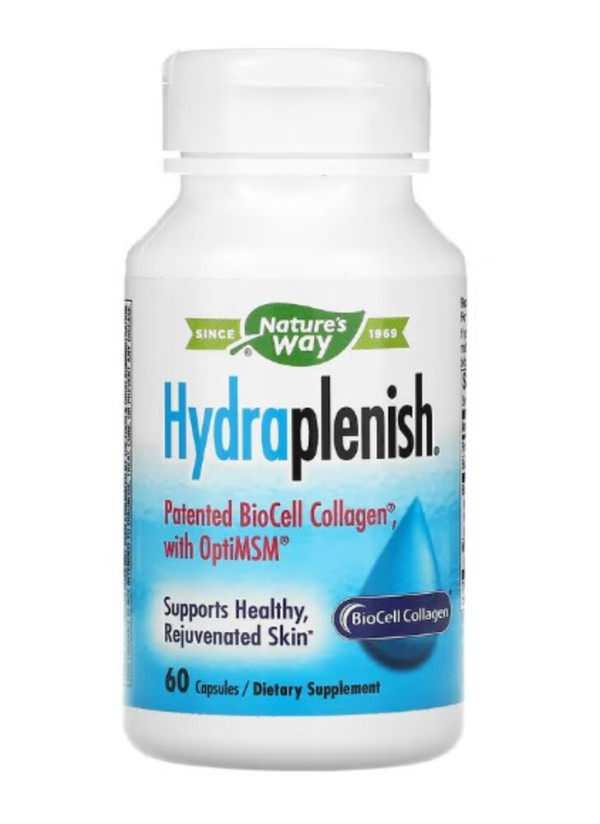 Nature's Way, Hydraplenish, Patented BioCell Collagen with OptiMSM, 60 Capsules