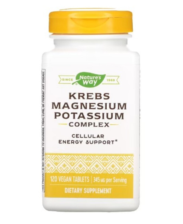Nature's Way, Krebs Magnesium Potassium Complex, 345 mg, 120 Vegan Tablets (172 mg per Tablet)