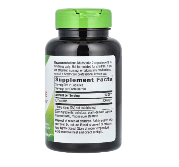 Nature's Way, L-Theanine, 200 mg, 180 Veg Capsules (100 mg per Capsule)