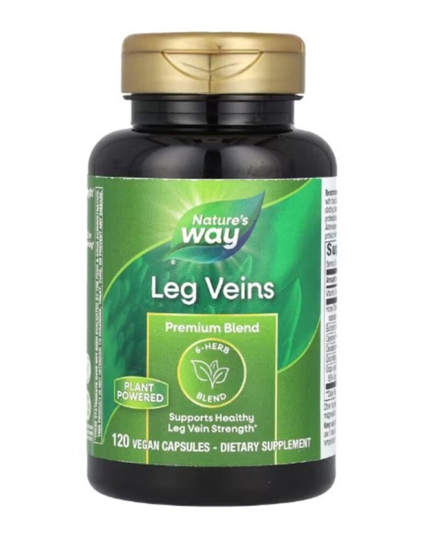 Nature's Way, Leg Veins, Premium Blend, 120 Vegan Capsules