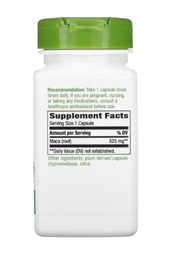 Nature's Way, Maca Root, 525 mg, 100 Vegan Capsules