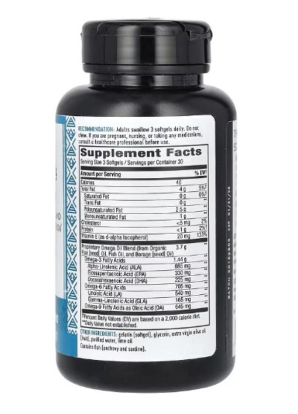 Nature's Way, Mega 3/6/9, Omega Blend, Lime, 90 Softgels
