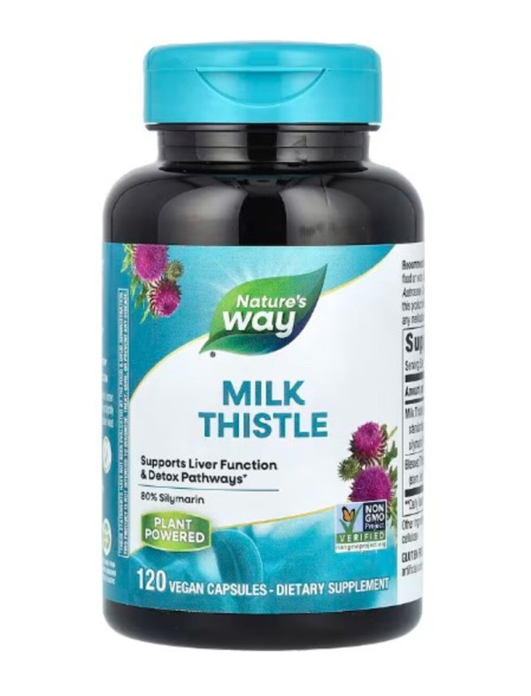 Nature's Way, Milk Thistle, Standardized, 120 Vegan Capsules