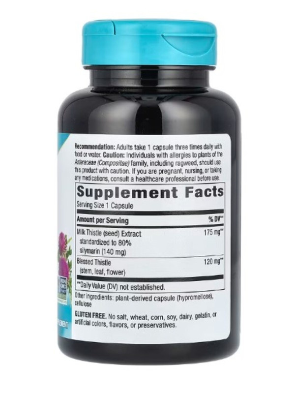Nature's Way, Milk Thistle, Standardized, 120 Vegan Capsules
