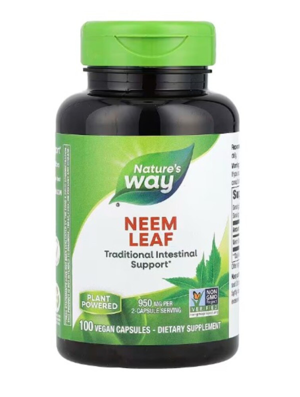 Nature's Way, Neem Leaf, 950 mg, 100 Vegan Capsules (475 mg per Capsule)