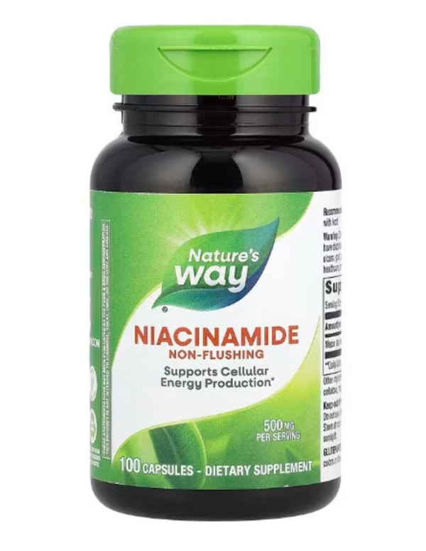 Nature's Way, Niacinamide, Non-Flushing, 500 mg, 100 Capsules