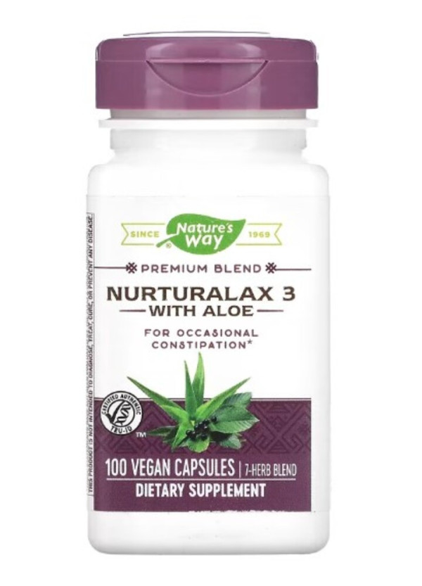 Nature's Way, Nurturalax 3 with Aloe, 100 Vegan Capsules