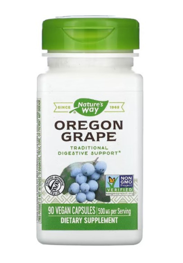 Nature's Way, Oregon Grape, 500 mg, 90 Vegan Capsules