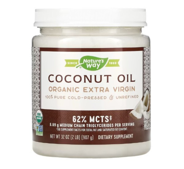 Nature's Way, Organic Coconut Oil, Extra Virgin, 32 oz (907 g)