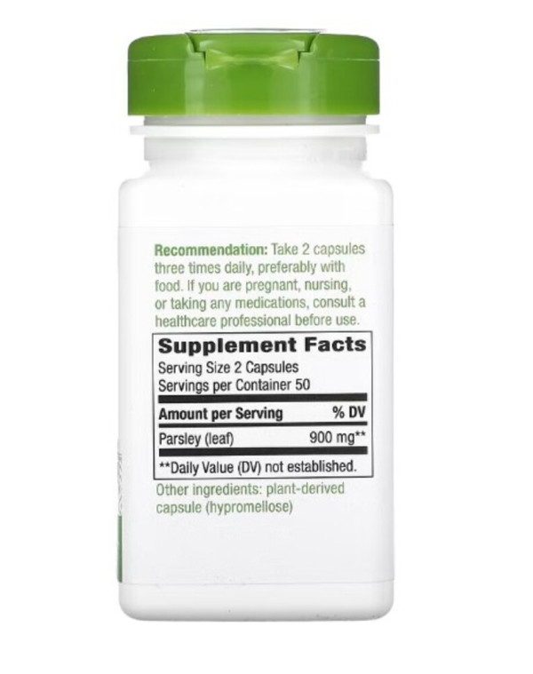 Nature's Way, Parsley Leaf, 900 mg, 100 Vegan Capsules (450 mg per Capsule)